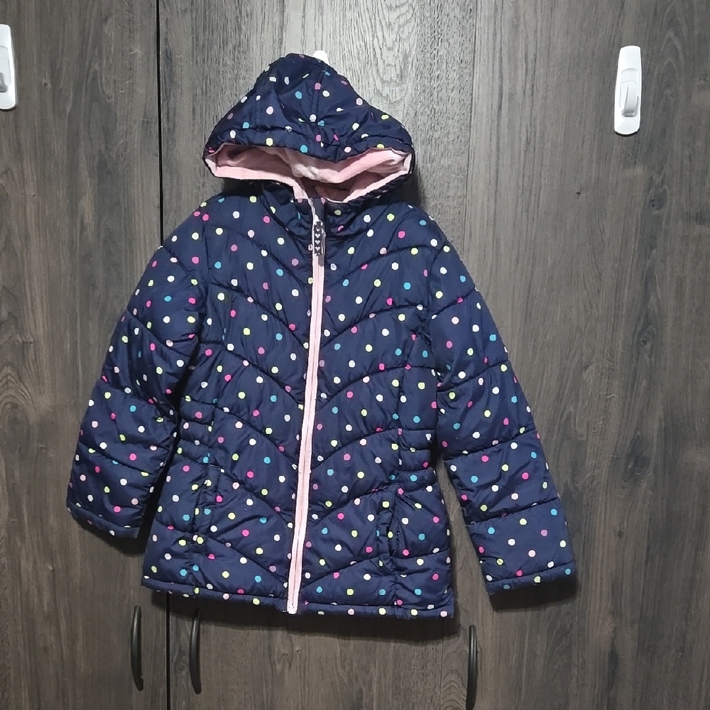 Faded Glory Polka Dot Coat